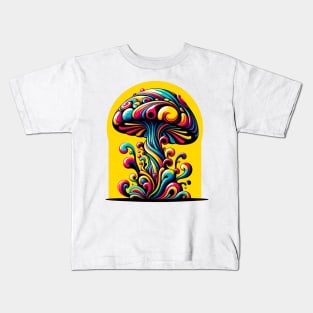 retro mushroom Kids T-Shirt